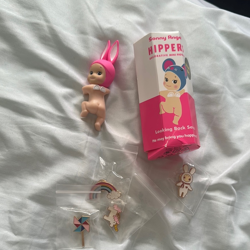 Pink and Cream Doll with Whimsical Accessories